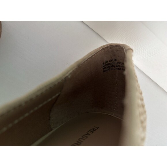 Treasure & Bond KYLEE Tan Woven Raffia Flat Shoes Women’s Size 8.5 M - Picture 7 of 7